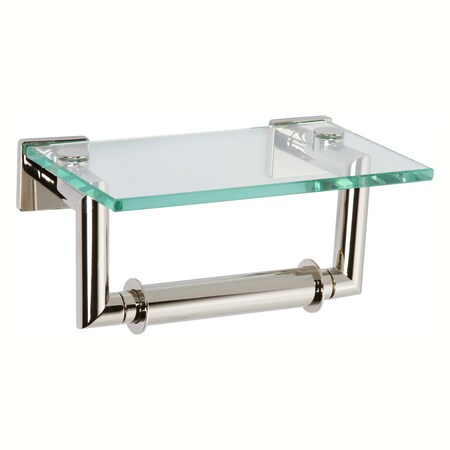 Ginger Double Post Toilet Tissue Holder With Cover in Polished Nickel 5327/PN